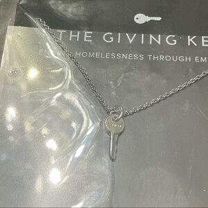The Giving Keys Silver Key Pendant Necklace